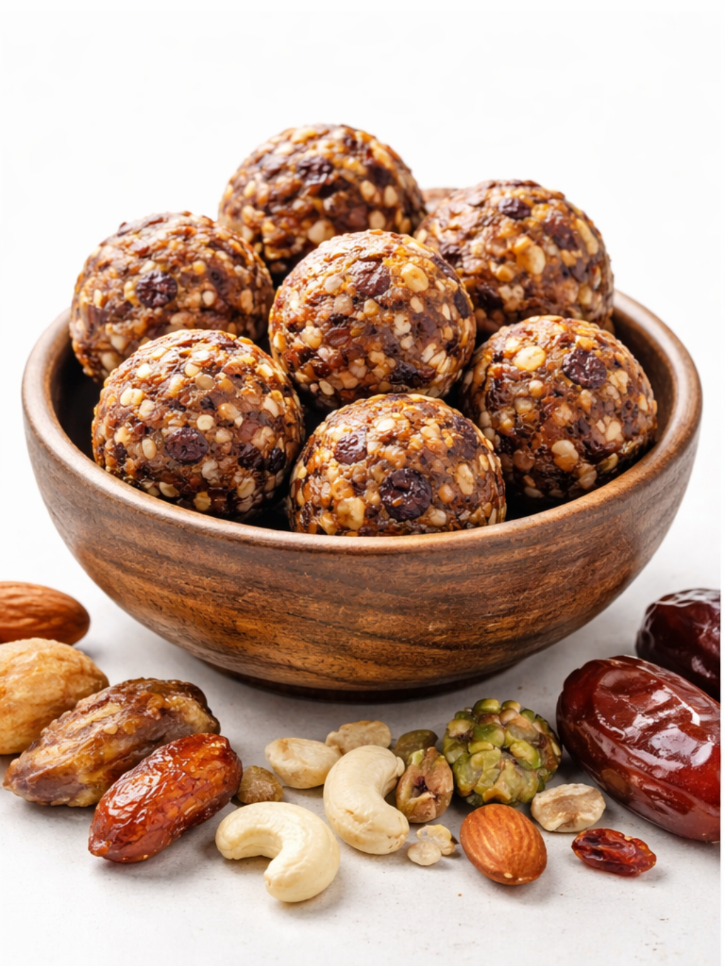 Dry Fruits Laddus – Natural Energy & Protein Balls (Ohne Zuckerzusatz)